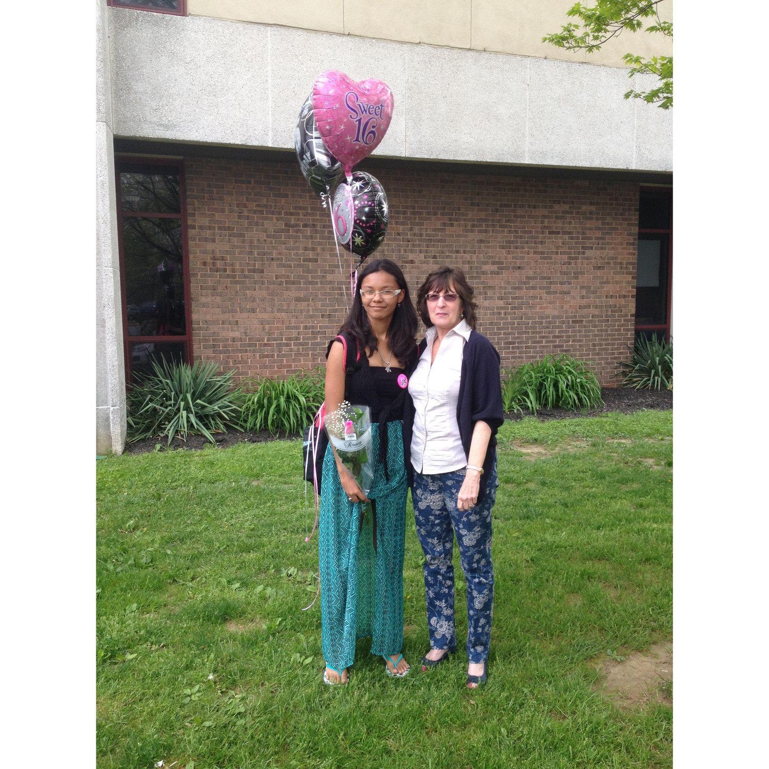 Lindsay with her God Mother, Marie "Aunt Rie" May 2014