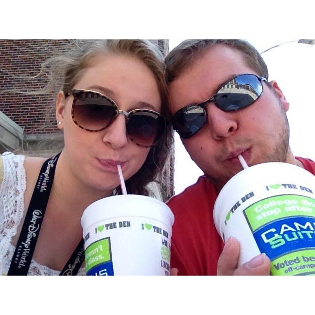 April 2014 - enjoying some Den Pops on Purdue's campus