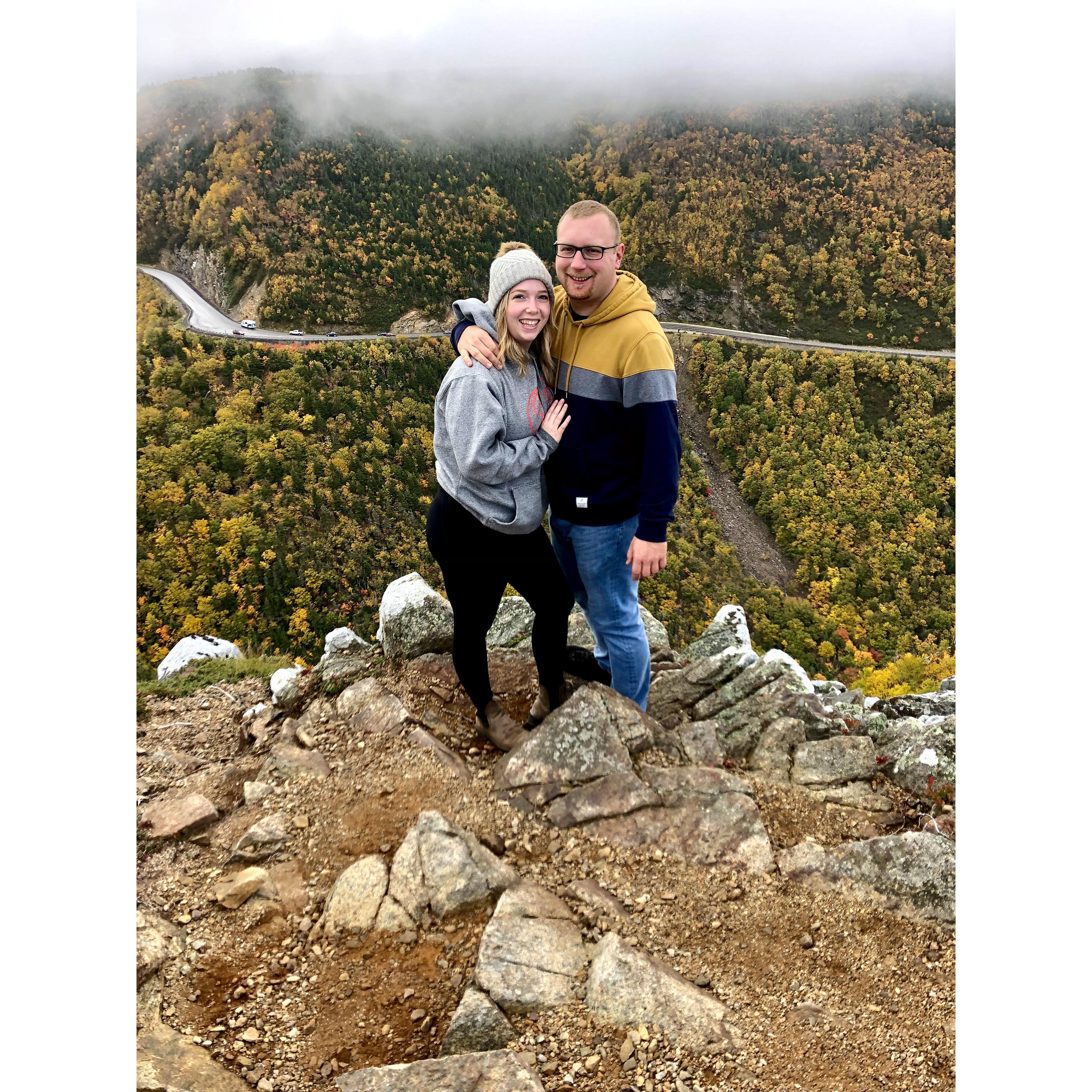 Our first trip together. We drove the Cabot Trail in October of 2021