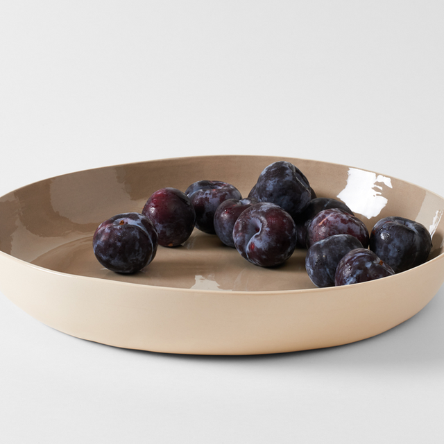 TAUPE EXTRA LARGE LOW BOWL
