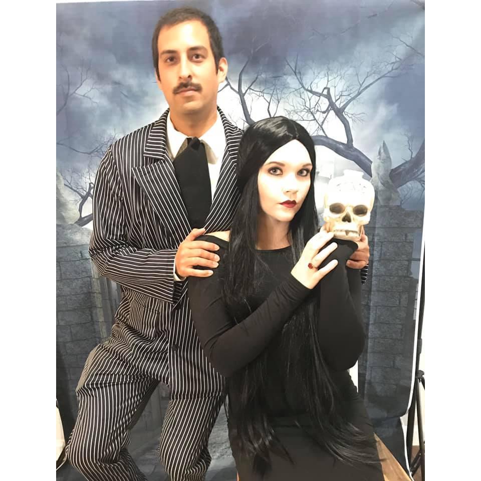 Gomez and Morticia Addams for Halloween!