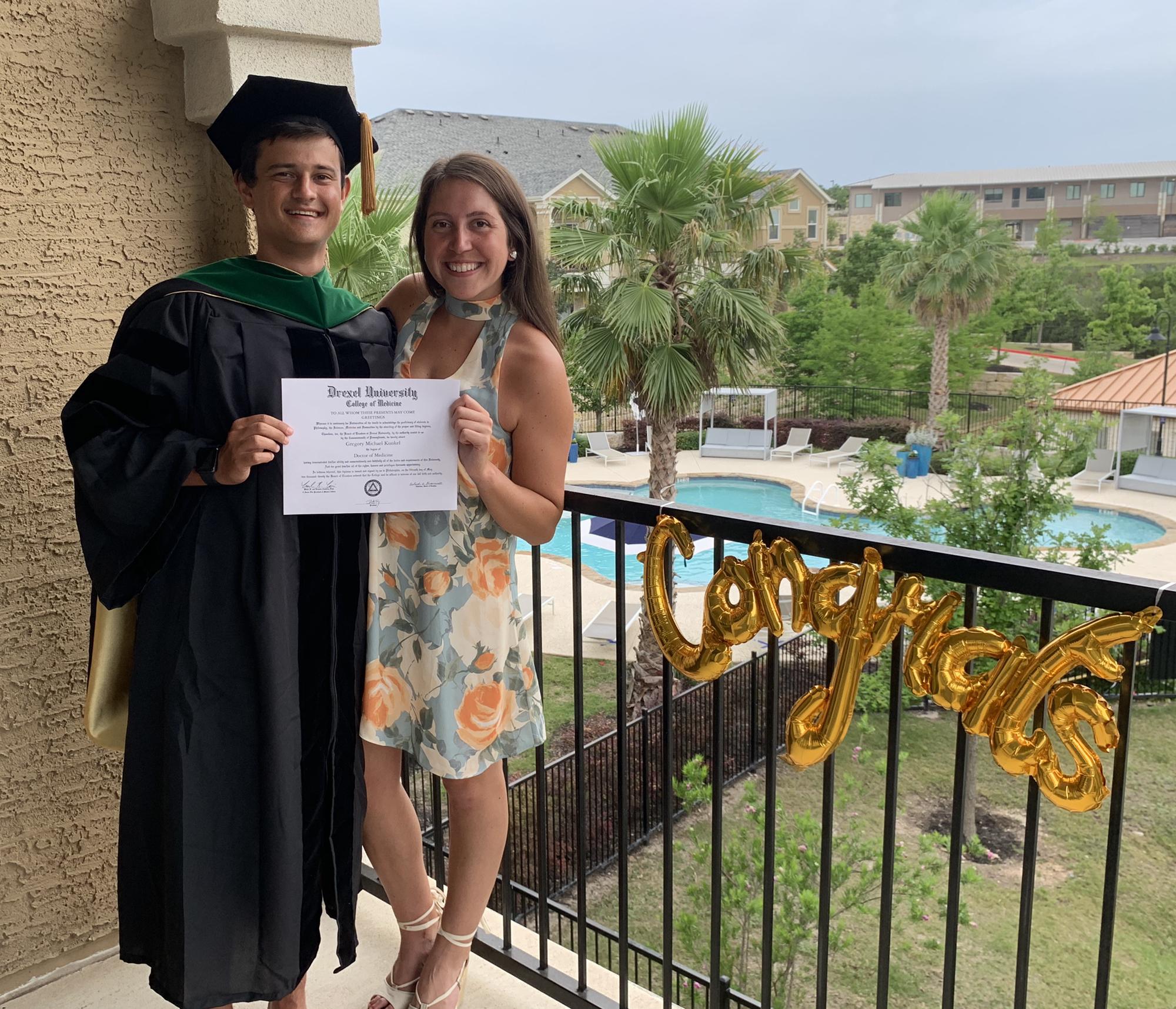 Greg graduated with his MD in May 2020!