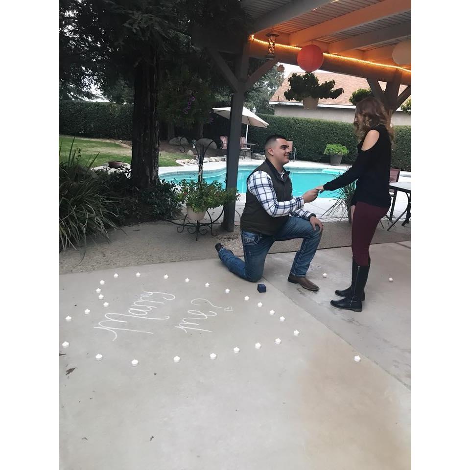 Christmas Eve 2017, the night Gabe proposed to me!