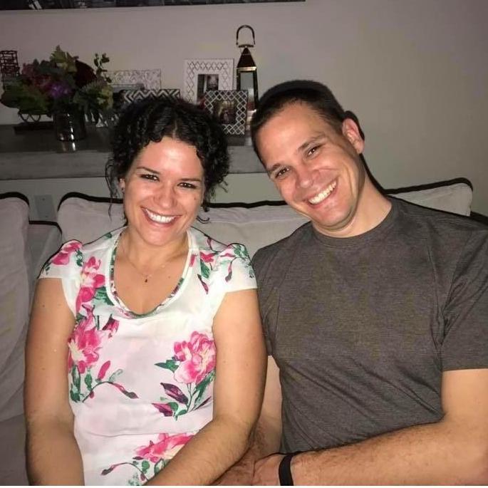 Houston, TX. Our first picture, taken at a friend's get-together.