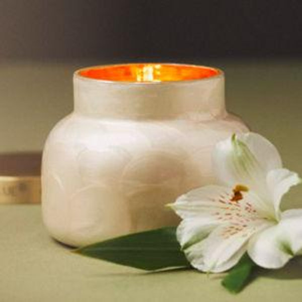 Capri Blue Volcano Glass Candle