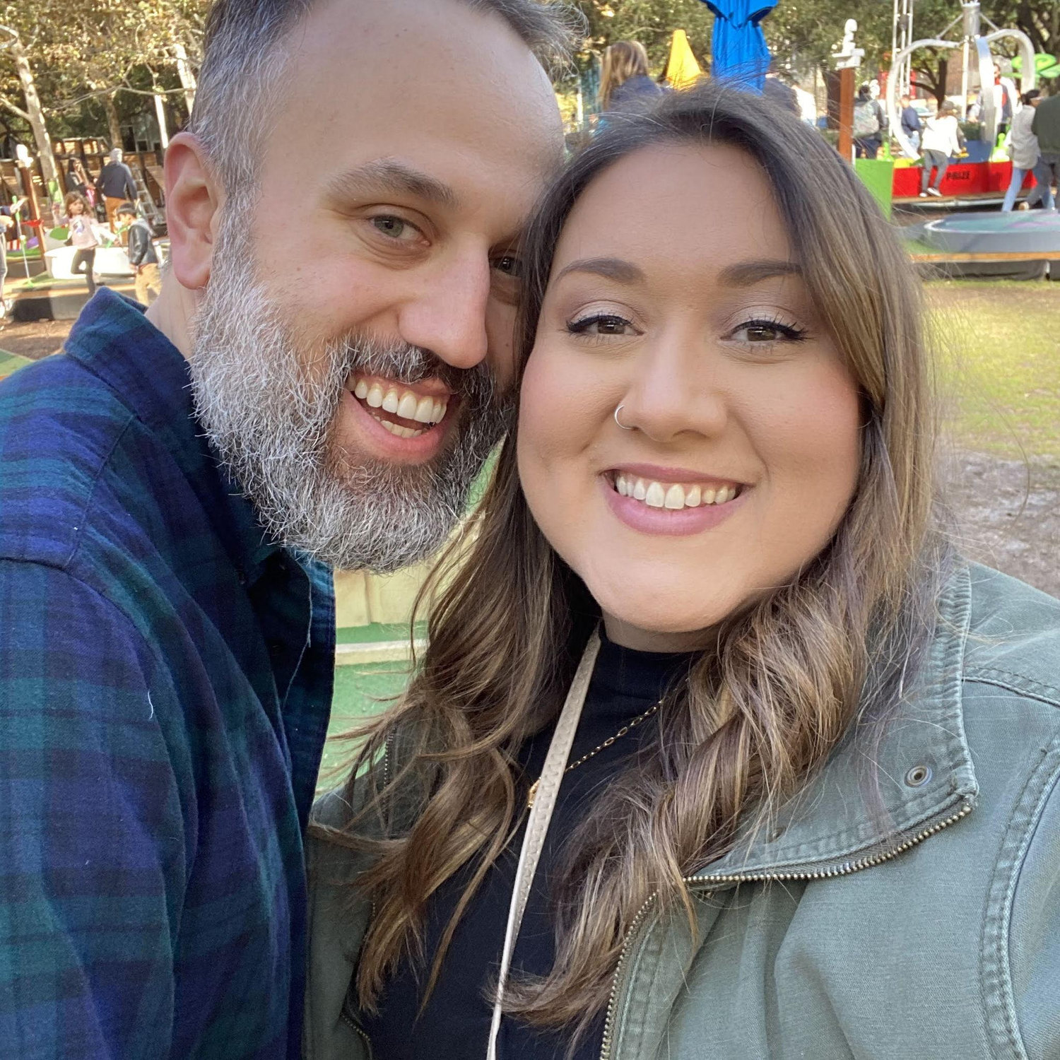 Spending a beautiful Saturday at Discovery Green Park doing Pixar Putt-Putt Golf