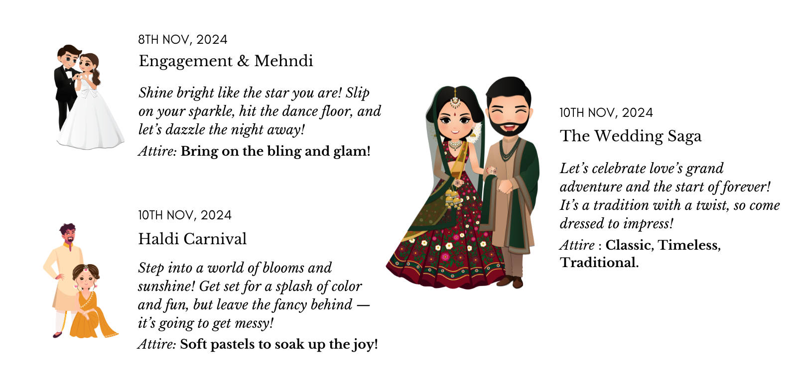 The Wedding Website of Siddhant Khanna and Shruti Rajput