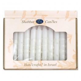 12 Shabbat Candles – White