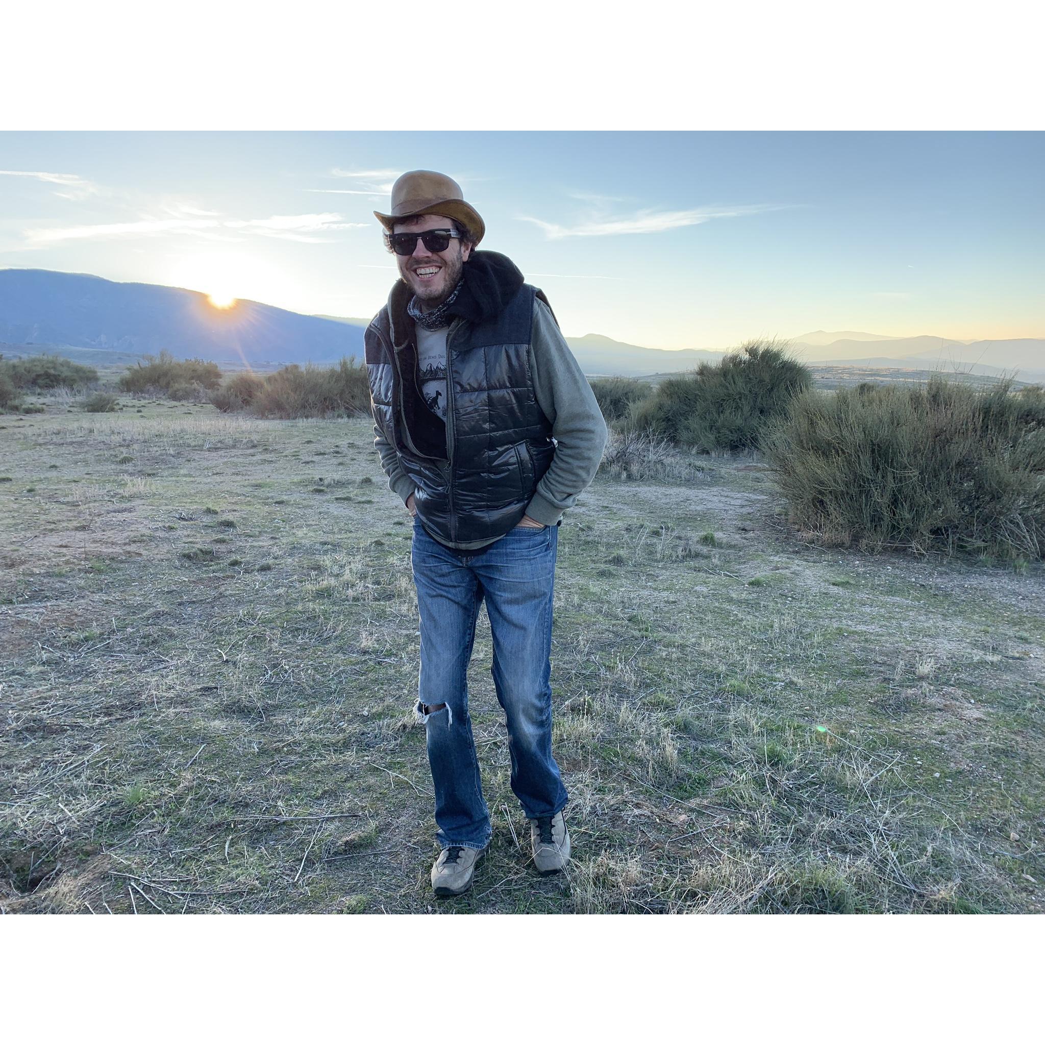 I love you! NYE, outback camping, Carrizo Plains 2018