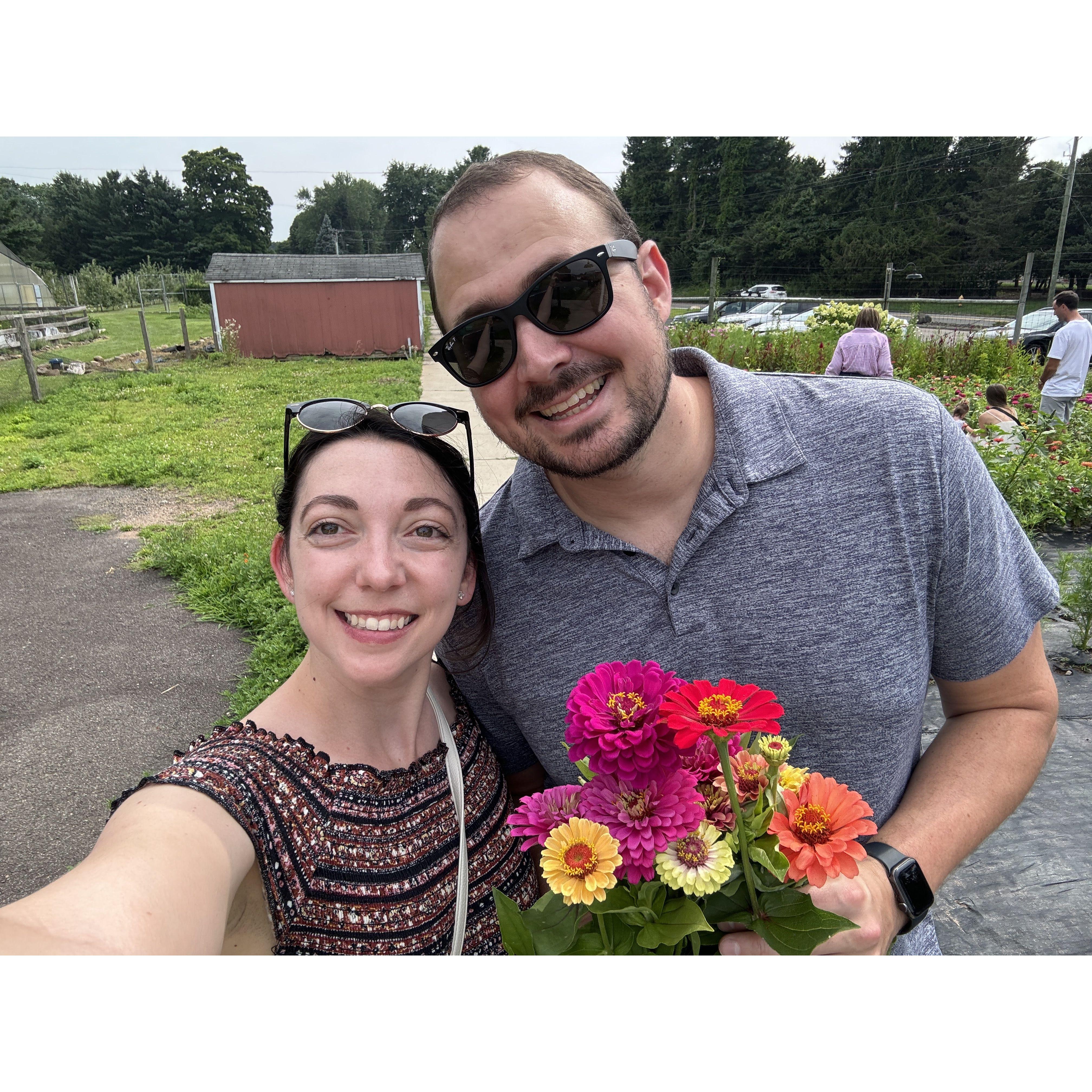 Our first wildflower picking trip after we moved to Cheshire!