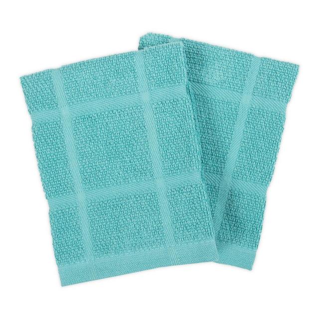 KitchenSmart® Colors Solid Dish Cloths in Teal (Set of 2)