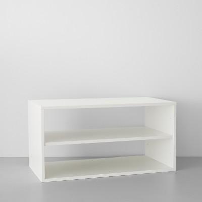 Two Shelf Horizontal Cube White - Made By Design™