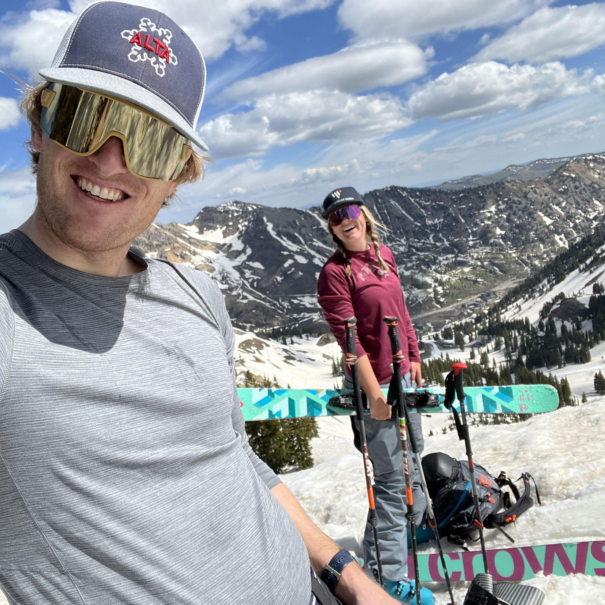 Spring skiing at Alta, one of our favorite ski resorts!