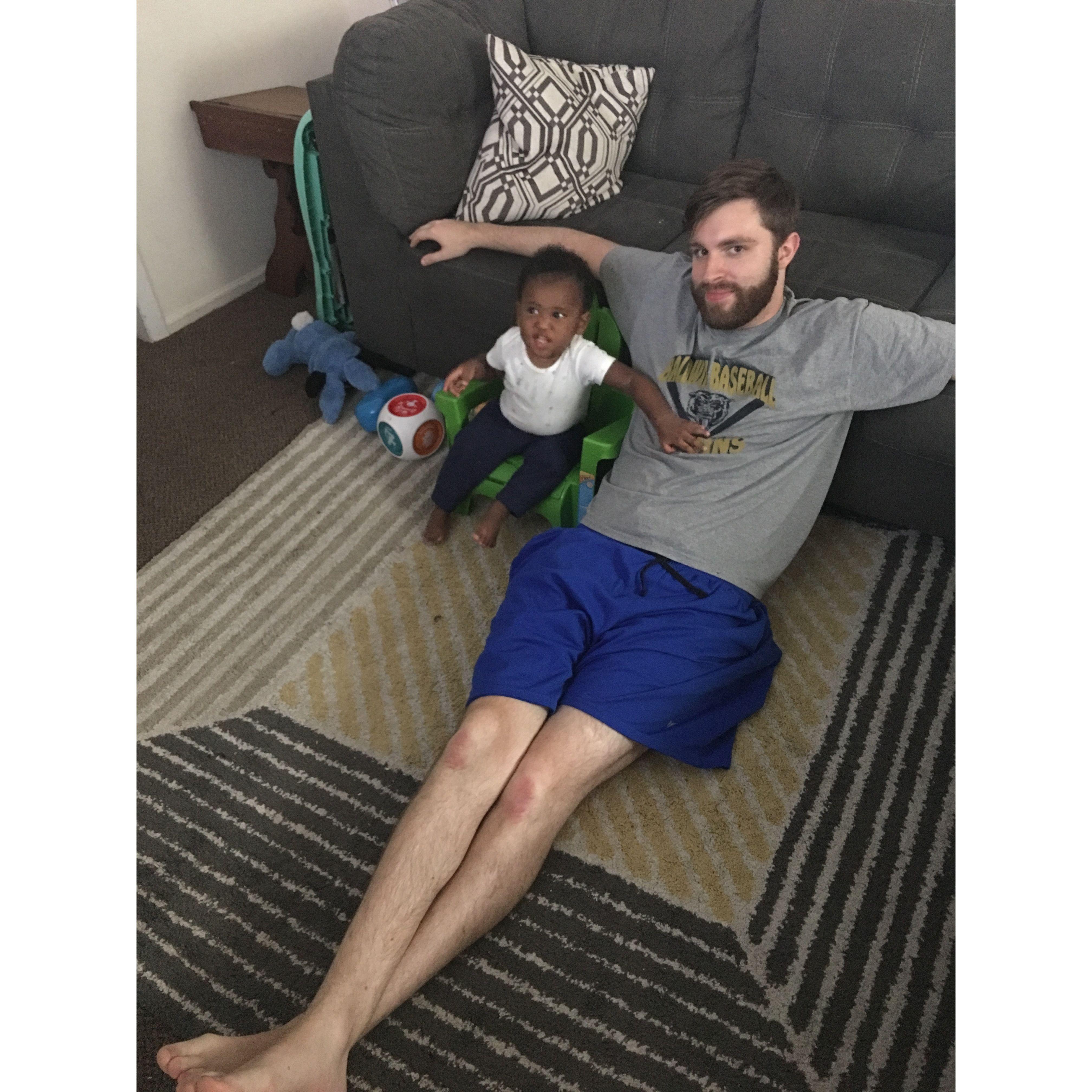 Fun with baby Kayden 2017