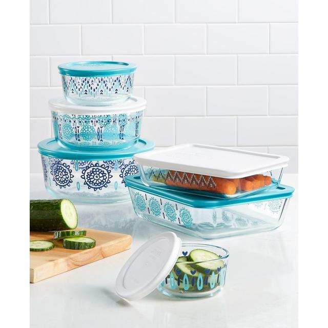 Pyrex 12-pc. Decorated Glass Storage Set, Created for Macy's