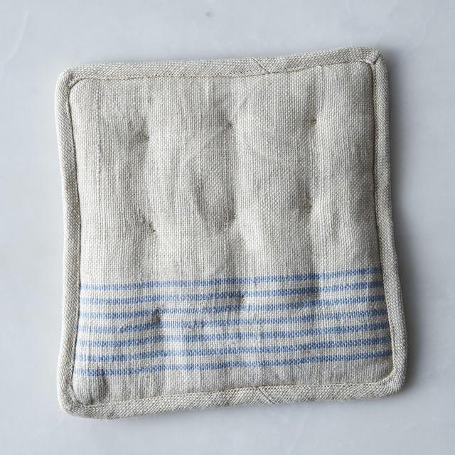 Agrarian Striped Linen Potholder