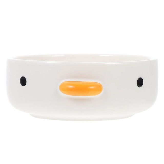 UPKOCH Funny Cute Chick Plates Mini Dessert Plate Handmade Duck Safety Ceramics Sauce Plate Hamster Bowl Bird Food Bowl.