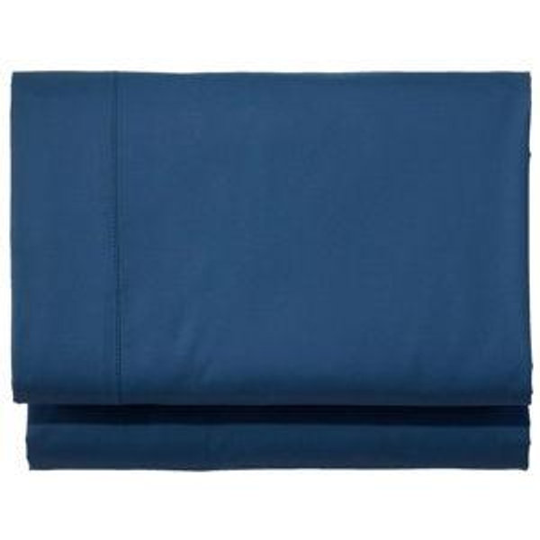Pima Cotton Percale Sheet, King, Mariner Blue, Fitted Sheet