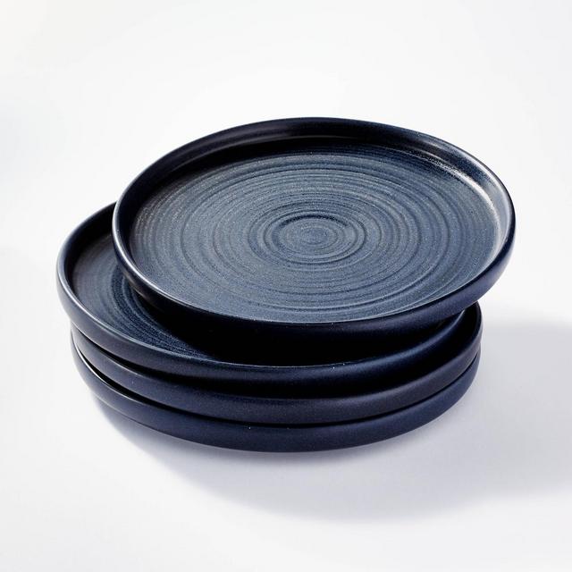 10.6" 4pk Stoneware Glazed Dinner Plates Blue – Threshold™ designed with Studio McGee