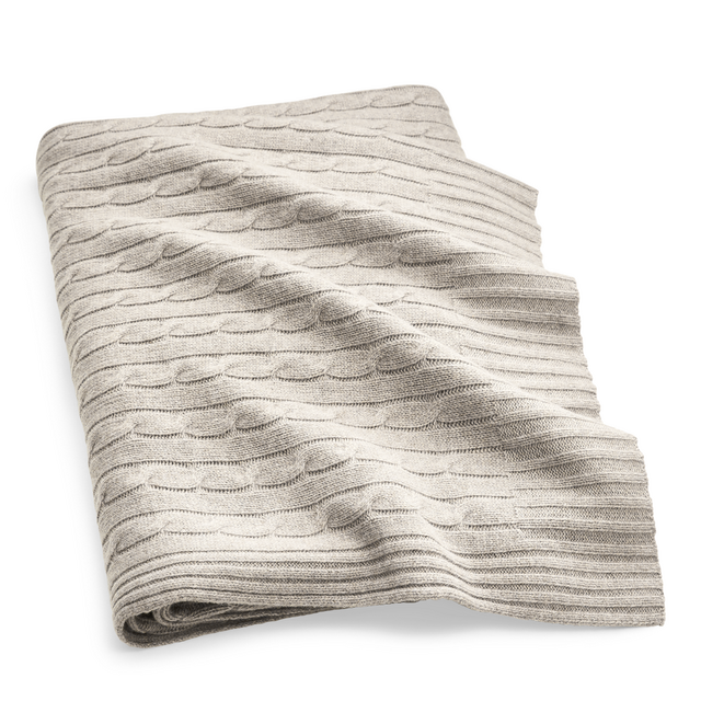 Ralph Lauren Cable Cashmere Throw Blanket