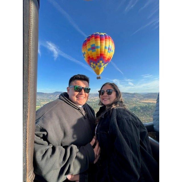 Feeling on top of the world with you