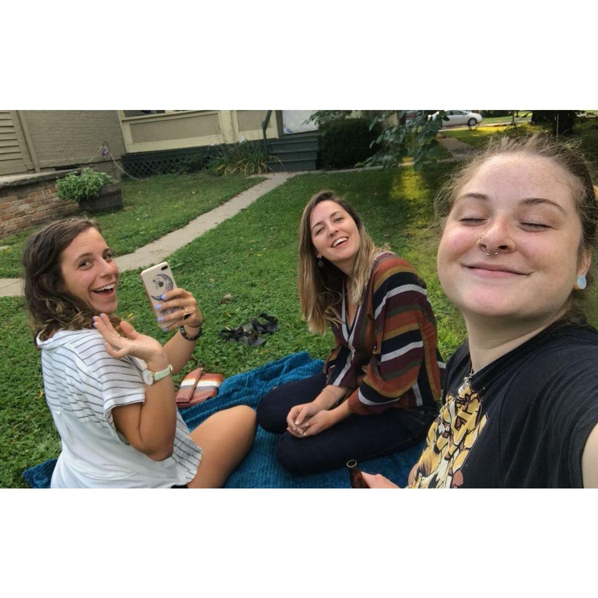 Summer of 2018 in the back yard of my first apartment :)