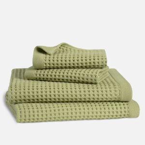Dreamweave Waffle Bath Sheet Bundle in *Fern*