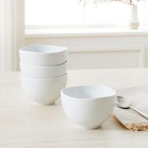 Organic New Cereal Bowl Set Of 4 White
