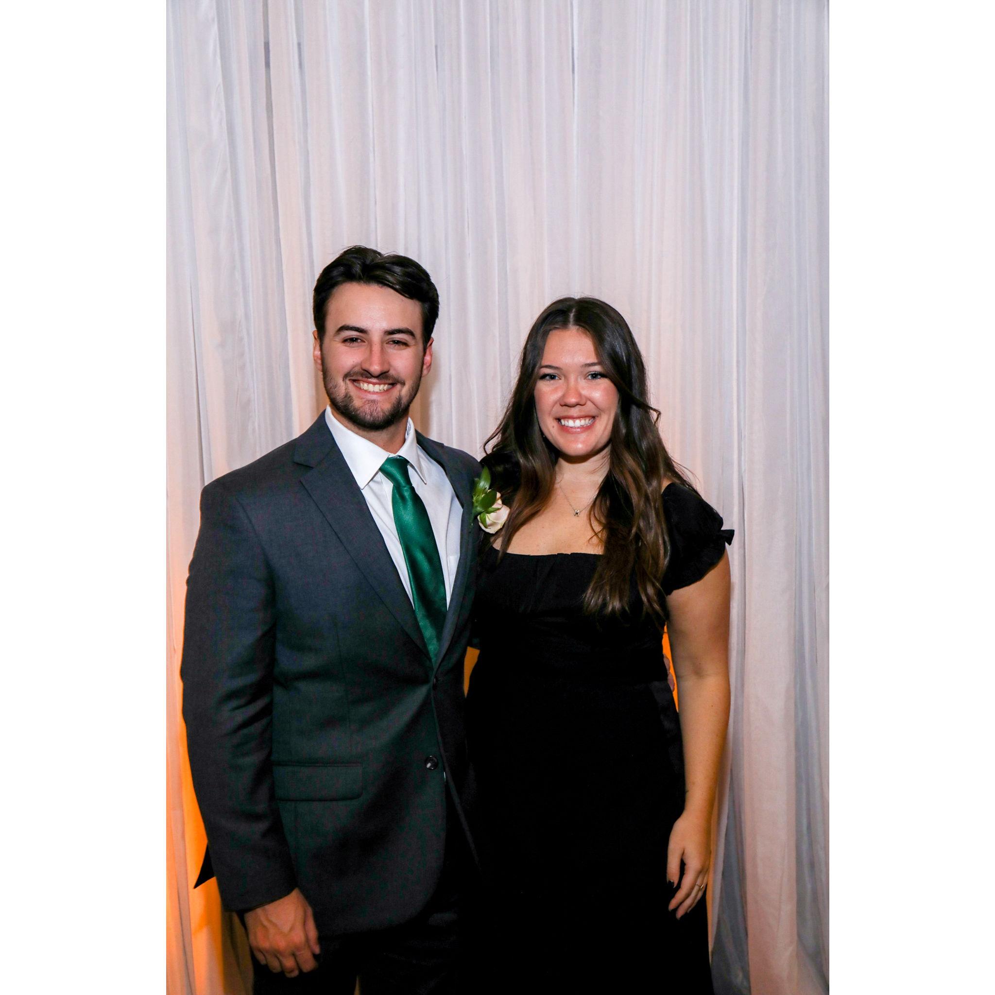 Celebrating Mike and Steph at their wedding