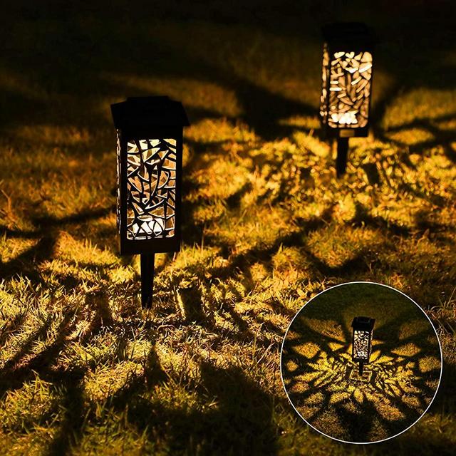 8 Pack Solar Path Lights Outdoor, OxyLED Auto On/Off LED Decorative Landscape Lighting Solar Powered, Waterproof Solar Garden Stake Lights for Yard Patio Lawn Backyard Pathway Driveway Walkway