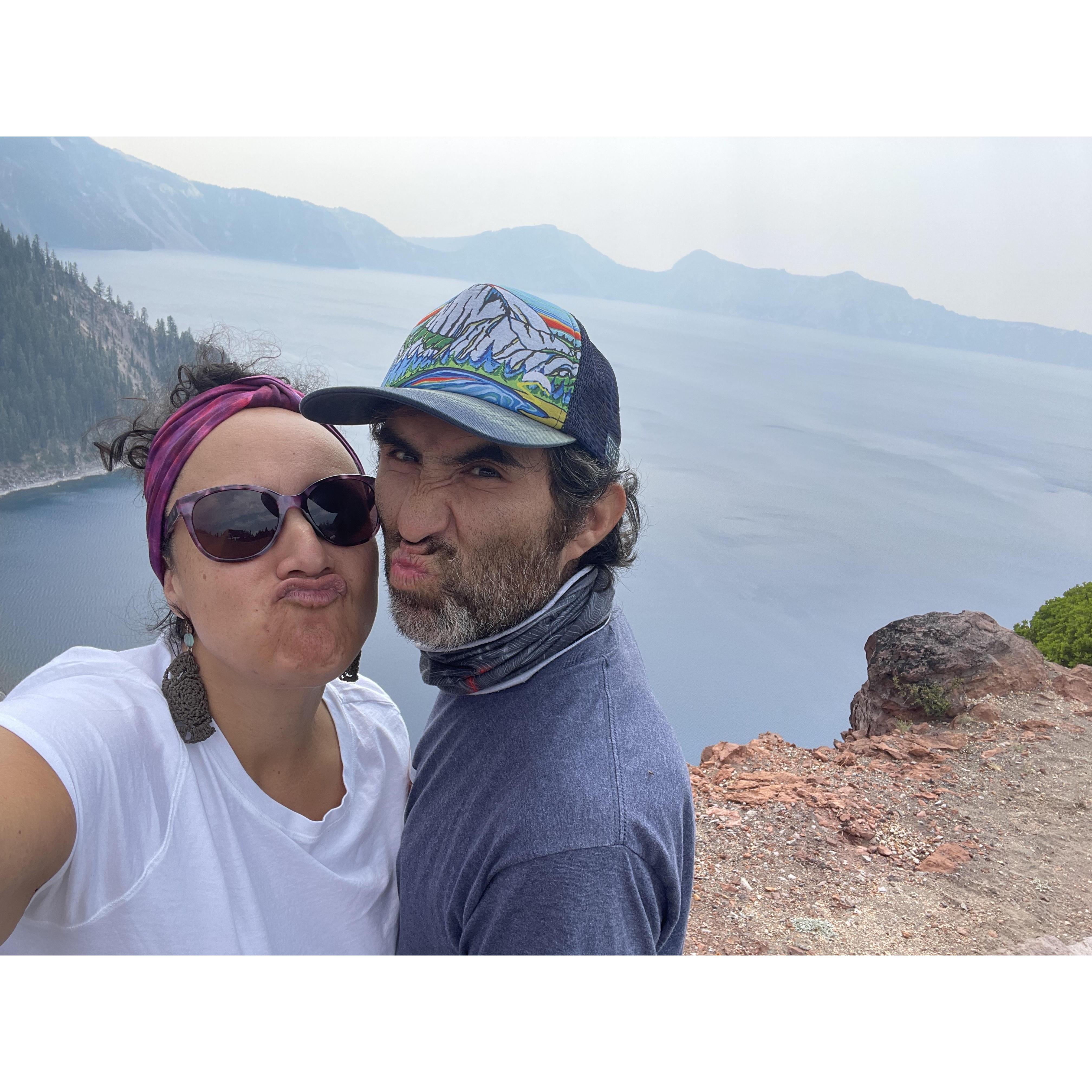 Crater Lake National Park in Oregon. We tested out "van life" on this road trip.