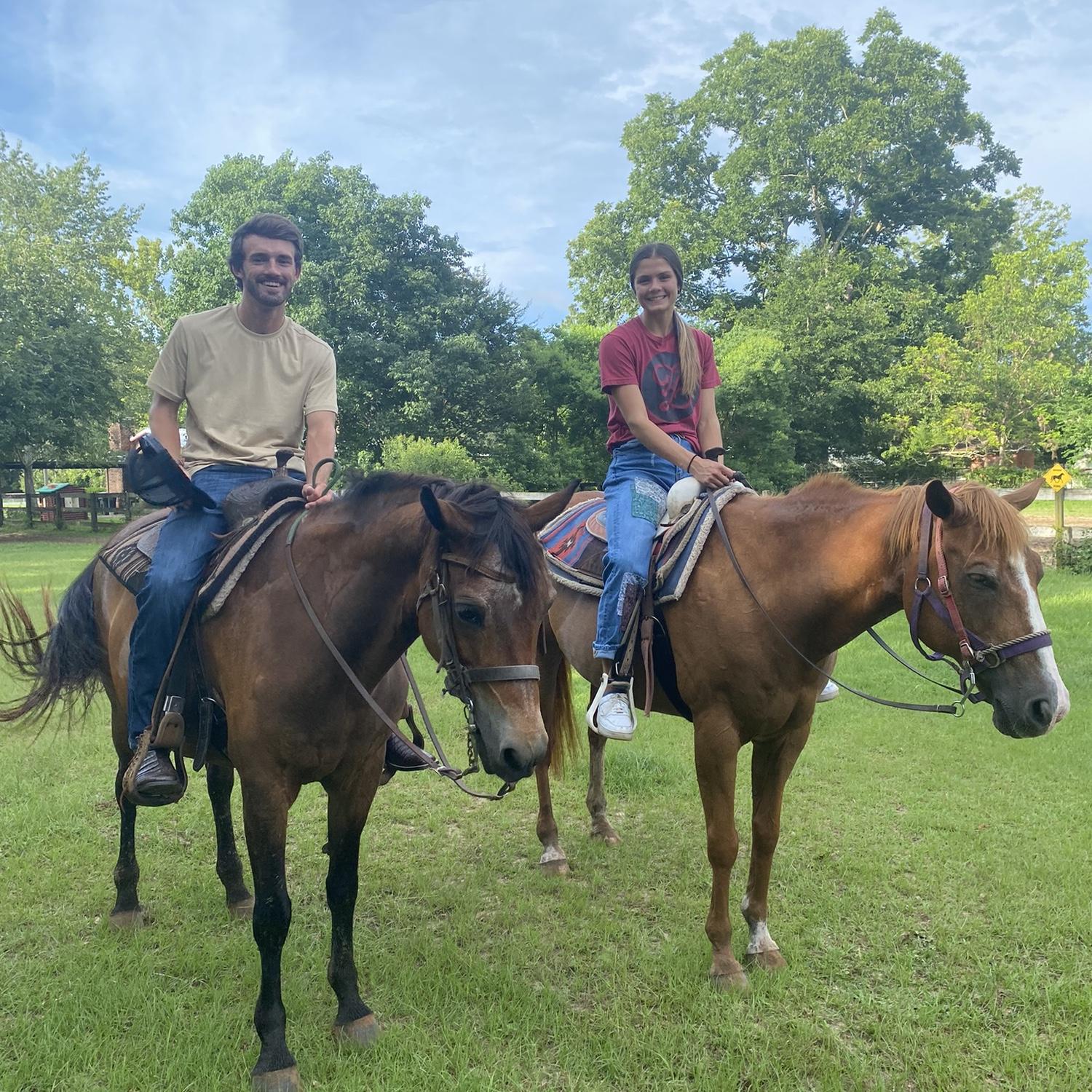 Horseback riding in Florida for Jake’s birthday