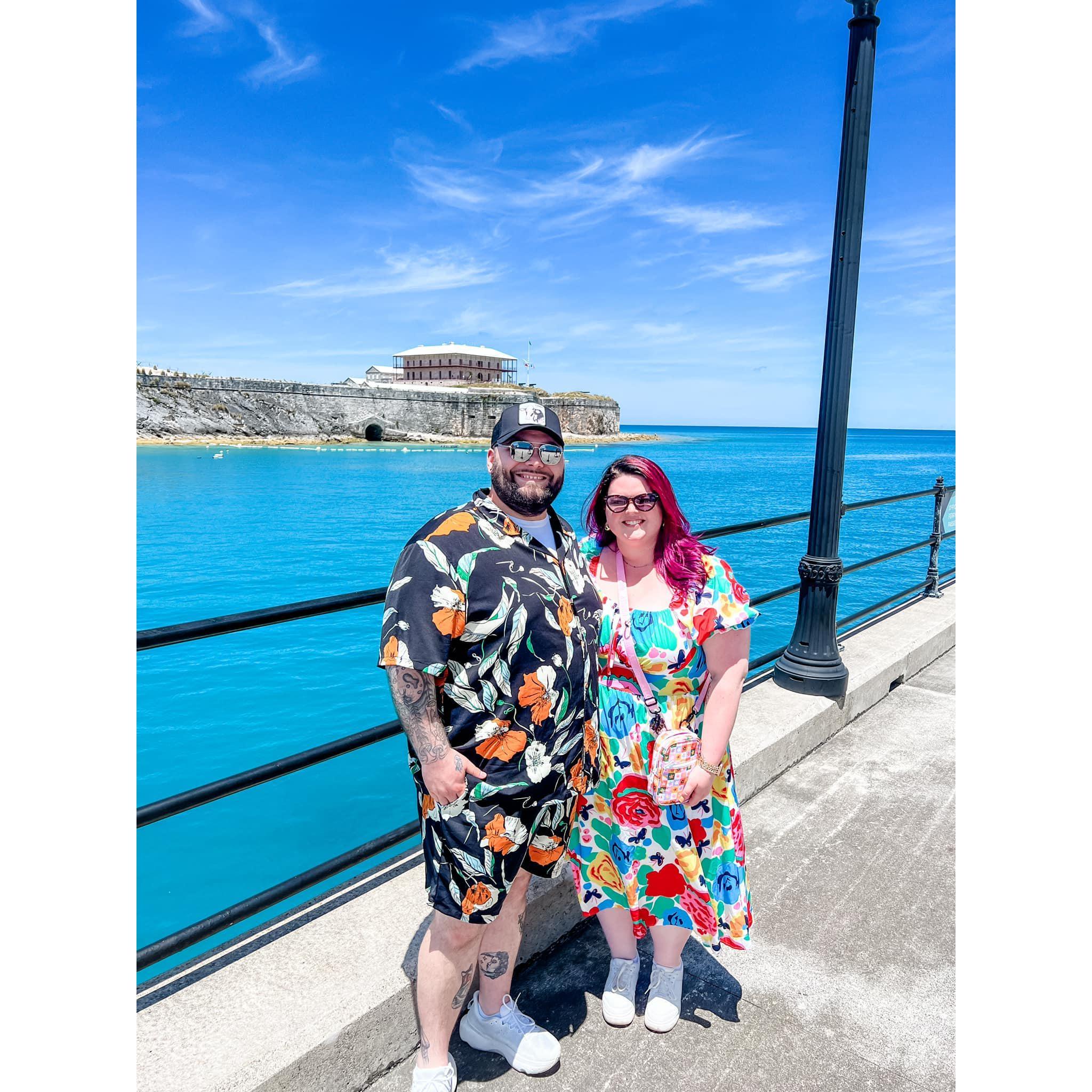 Our trip to Bermuda in May 2024! Joey's first time outside of the US.