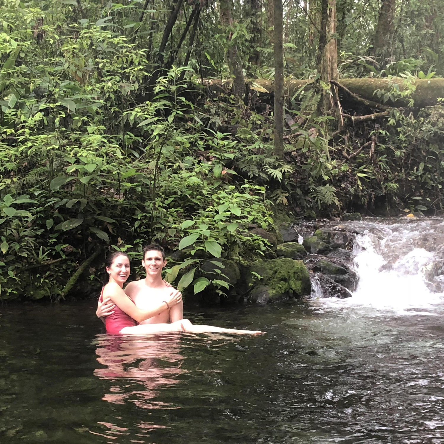 Hot Springs in the Costa Rican Rainforest.