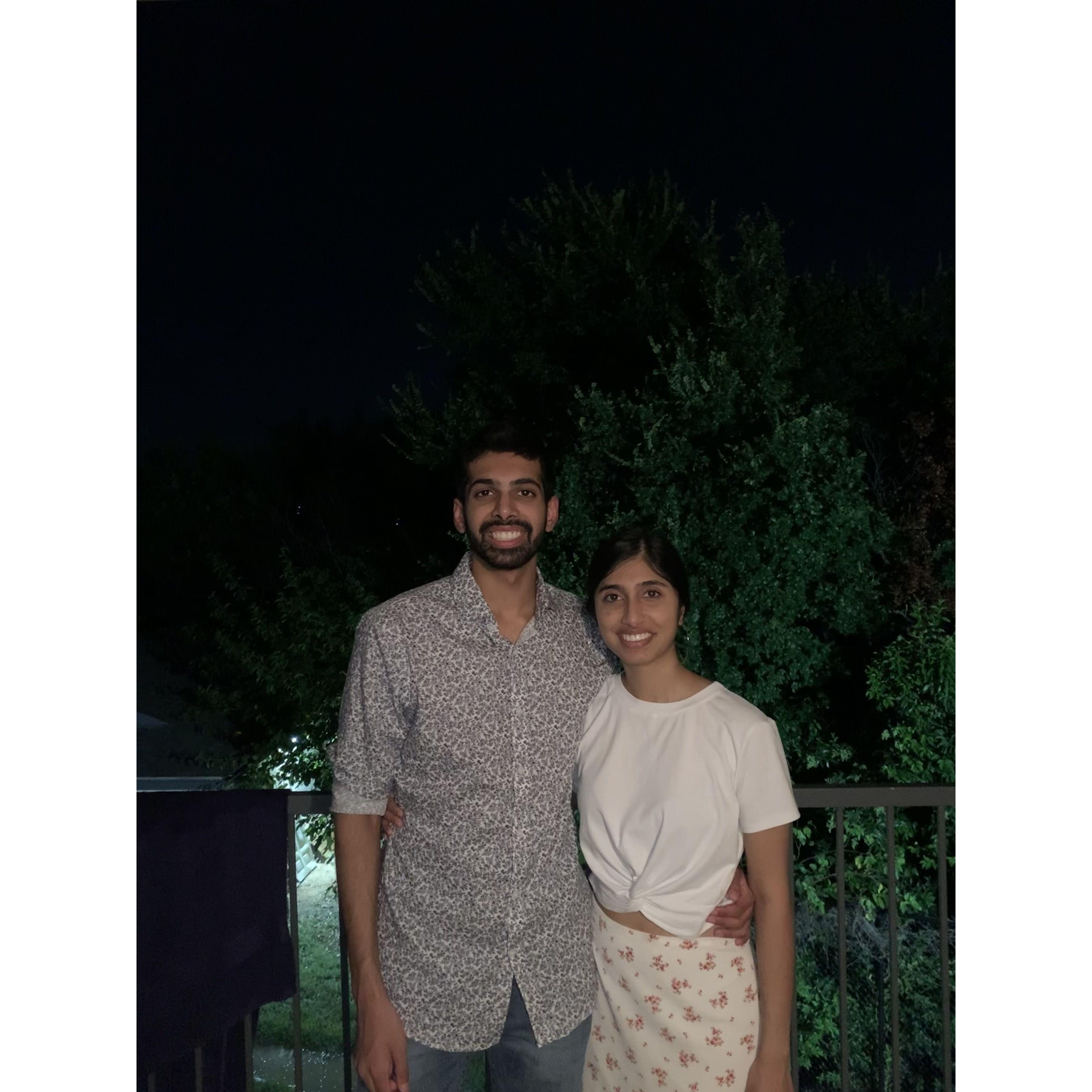 The first time Megana met Rajeev's medical school friends