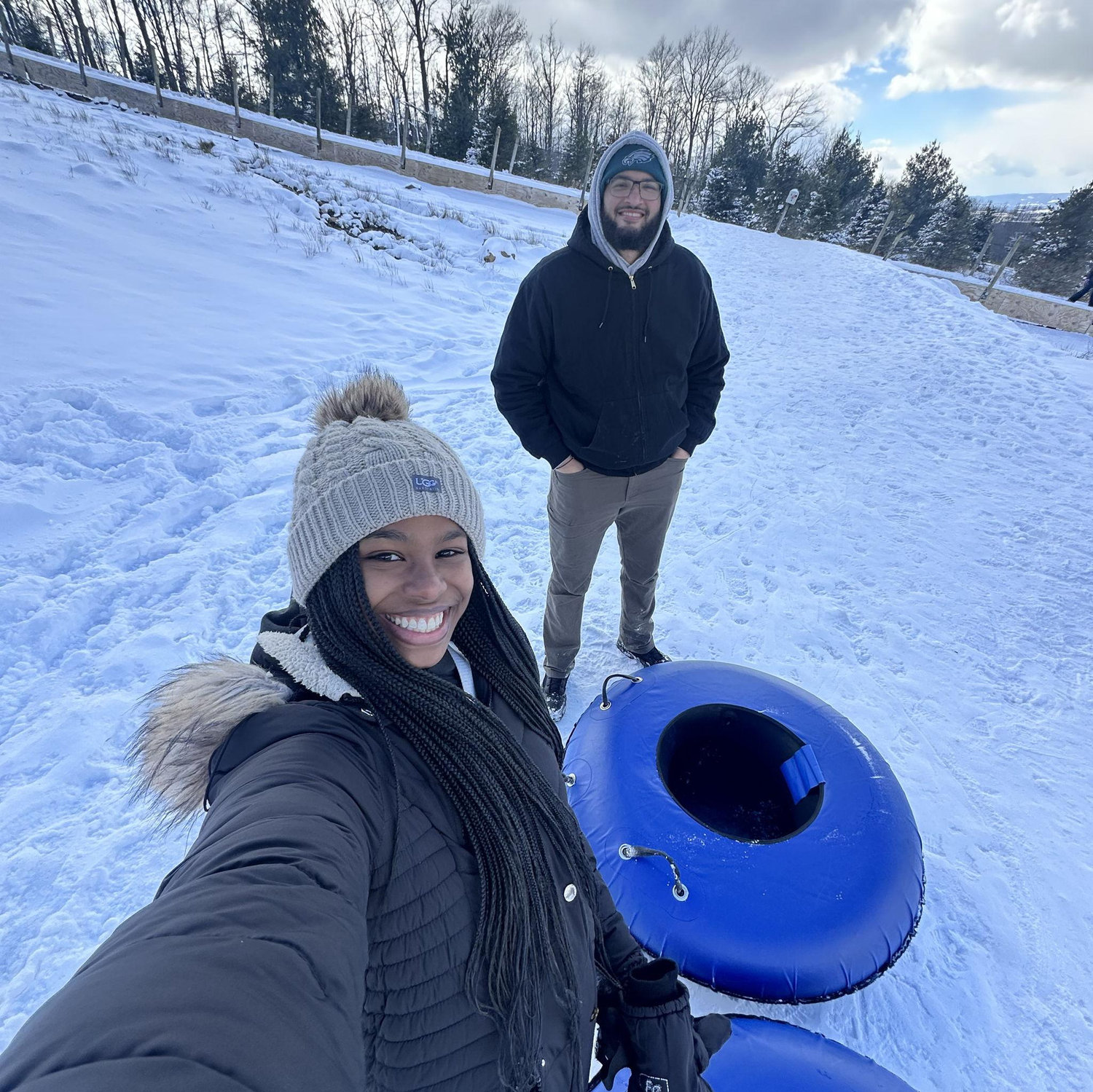 Enjoying one of our favorite winter activities
