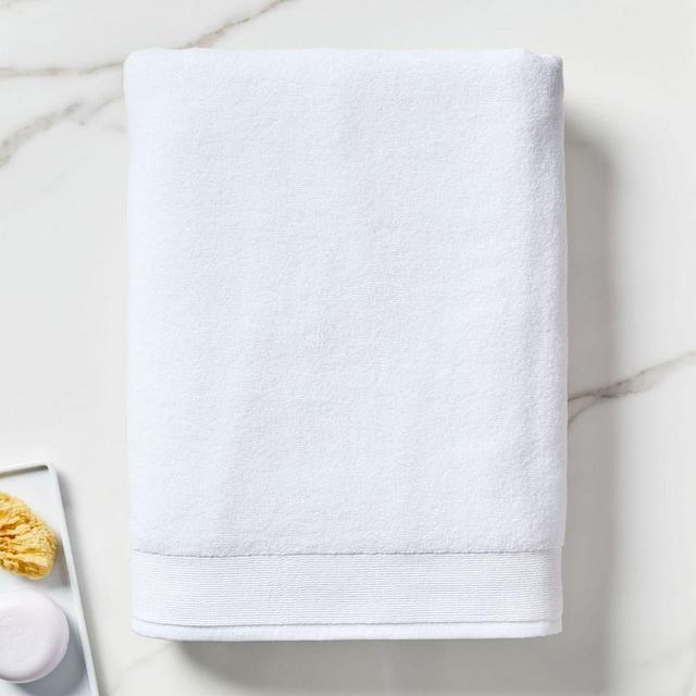 Organic Luxe Fibrosoft Towel, Bath Sheet, White