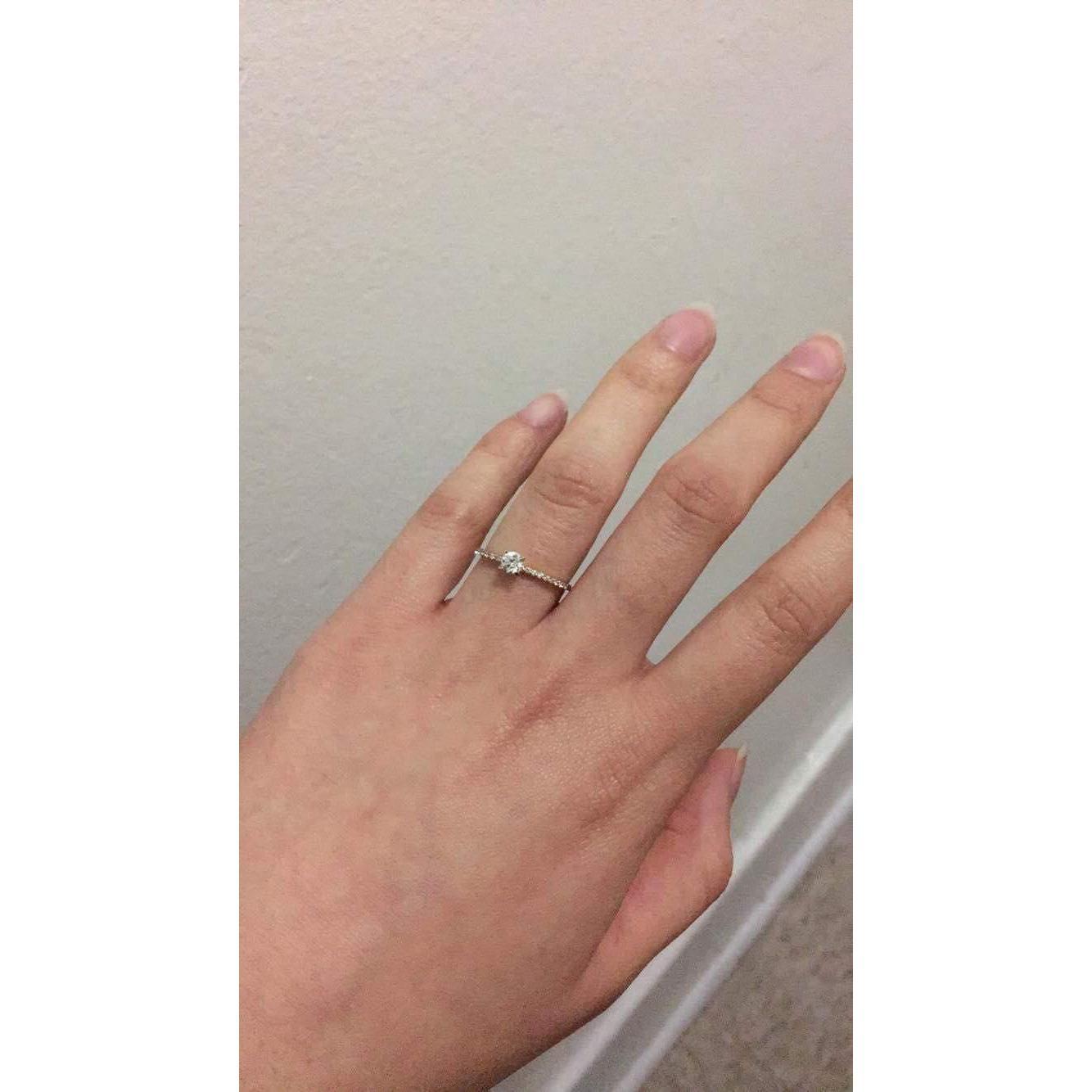 After learning that I am preggy, he talked to my parents and asked my hand. Of course I said yes! :)