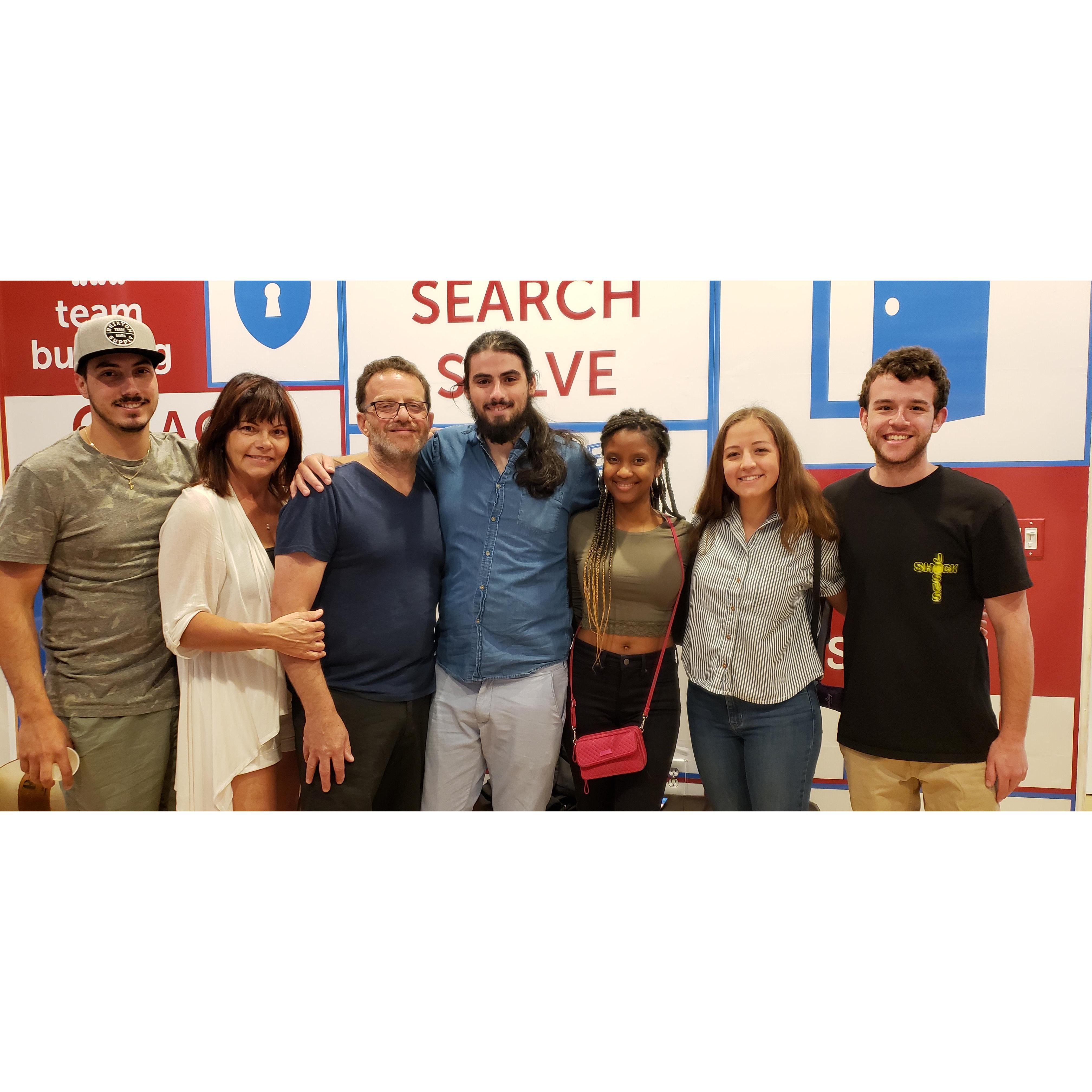 No relationships were harmed in the making of this family memory at an escape room. I think that means we all like each other. 🥰