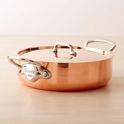 Mauviel Copper Triply Rondeau, 3.4-Qt.
