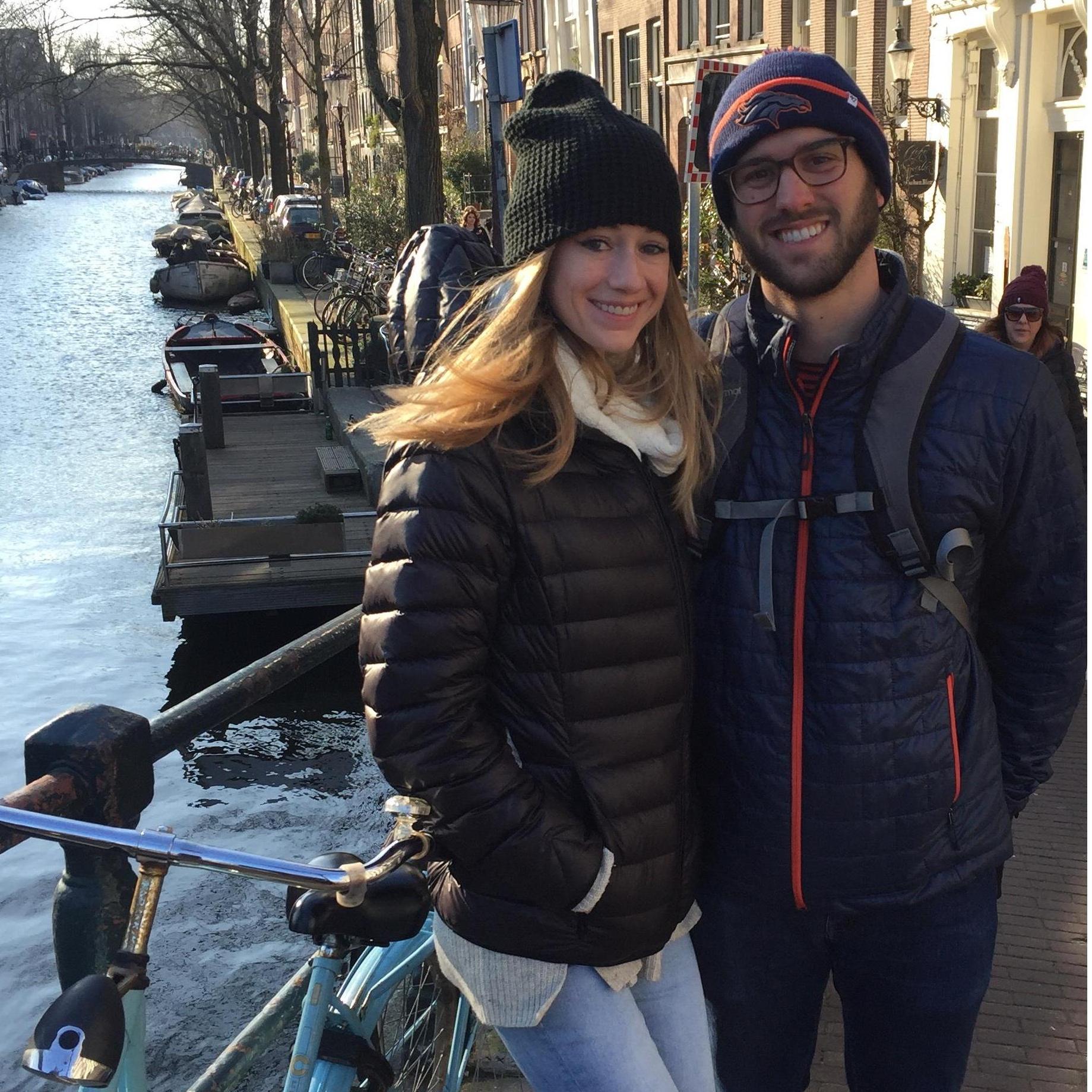 Visiting the canals of Amsterdam