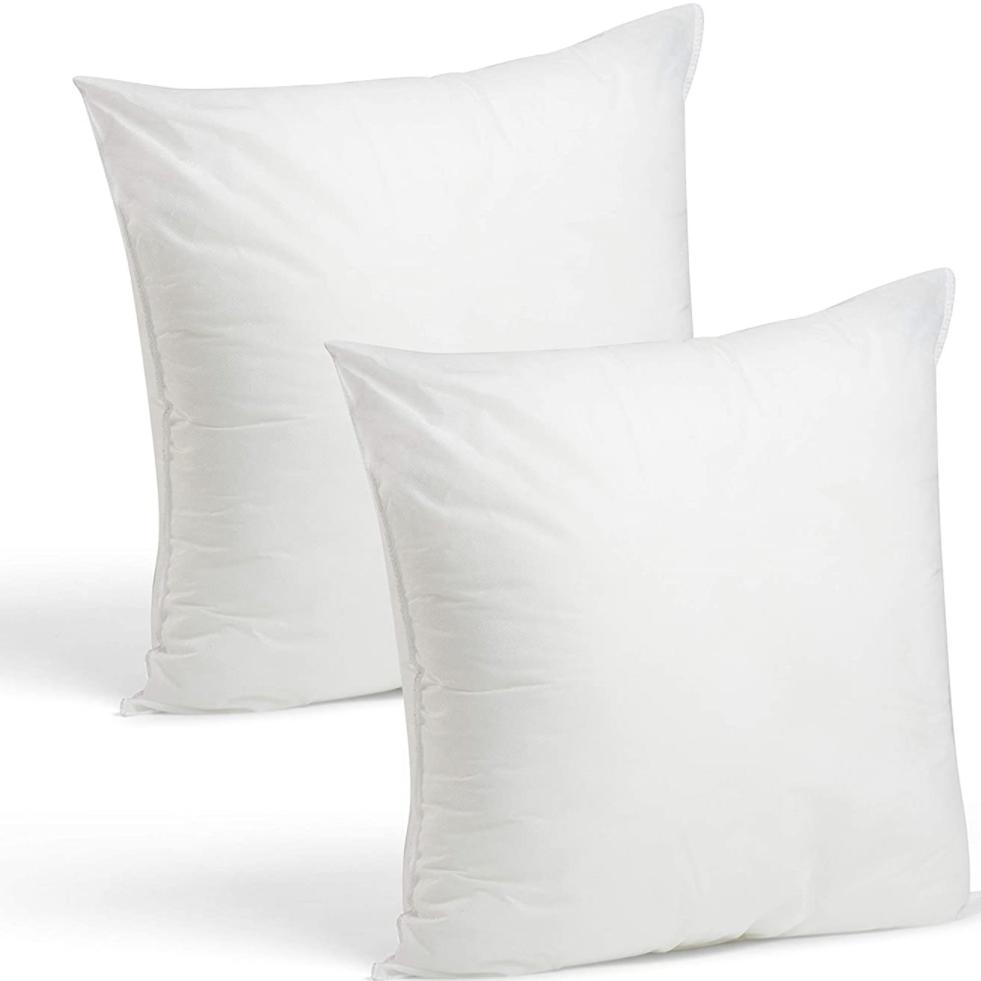 Set of 2-18 x 18 Premium Hypoallergenic Stuffer Pillow Insert