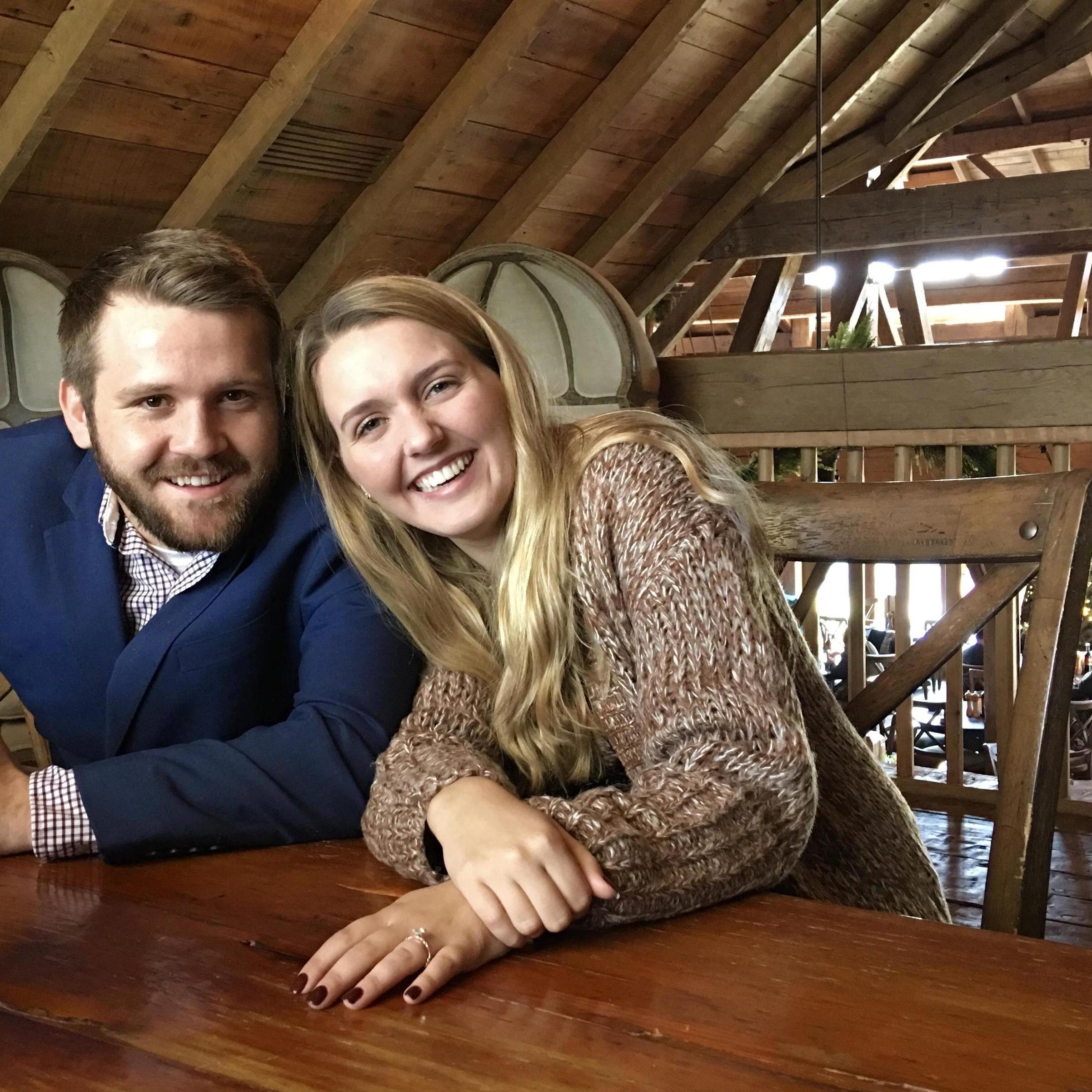 Lunch right after he proposed!