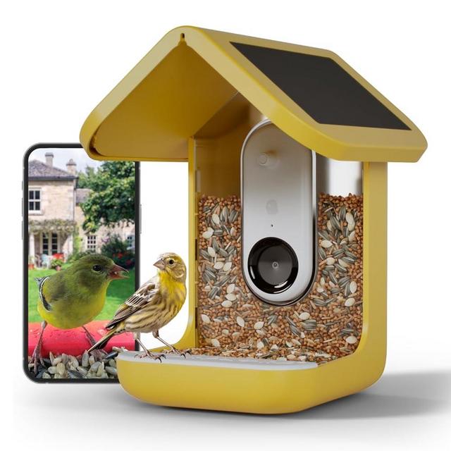 BIRD BUDDY® Original Smart Bird Feeder with Camera Solar Powered. High Resolution AI Bird Feeder Camera for Beautiful Close-up Shots and a Unique Bird Watching Experience