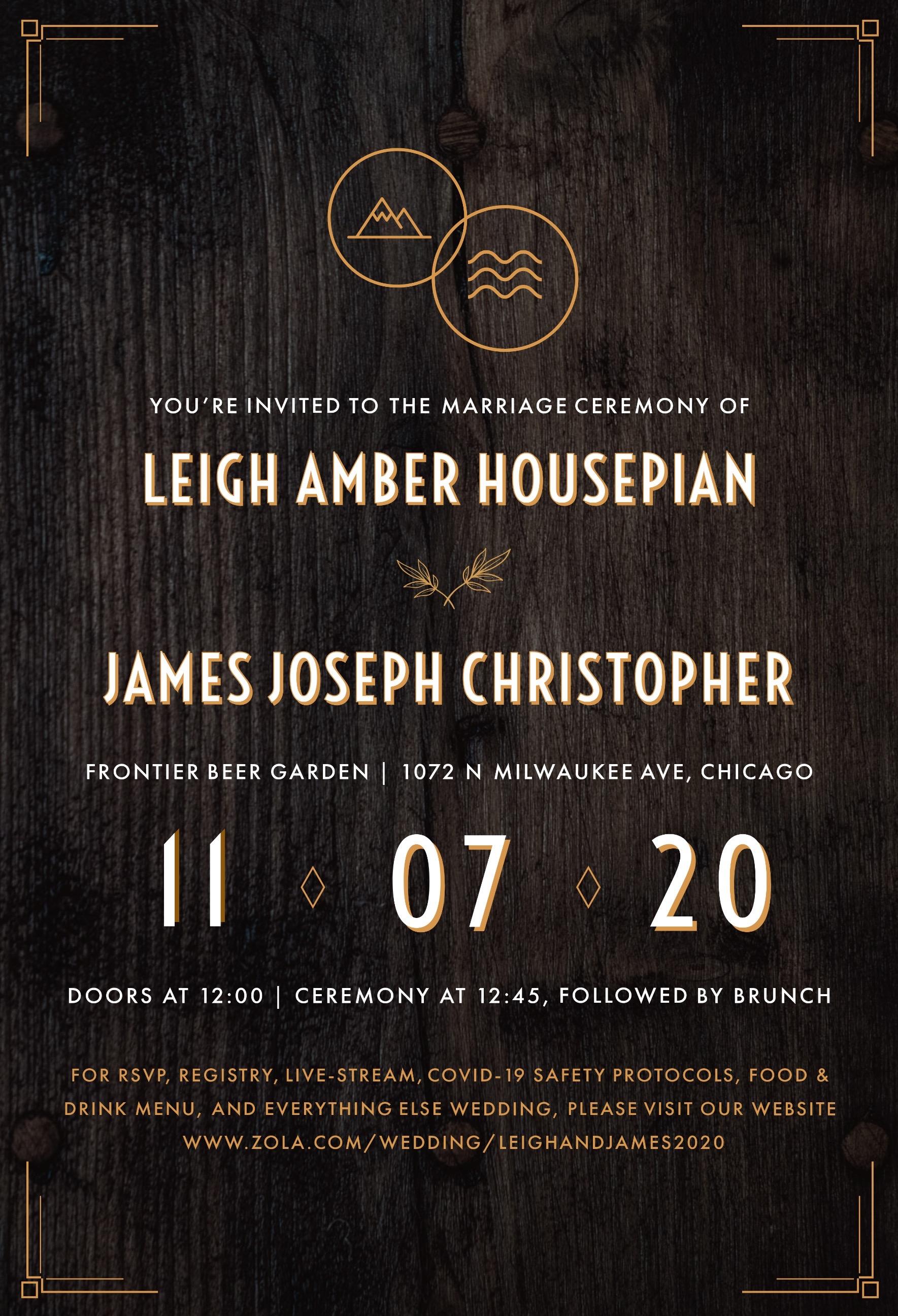 The Wedding Website of Leigh Housepian and James Christopher