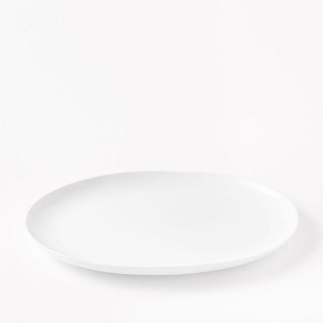 Organic Shaped Large Platter, White