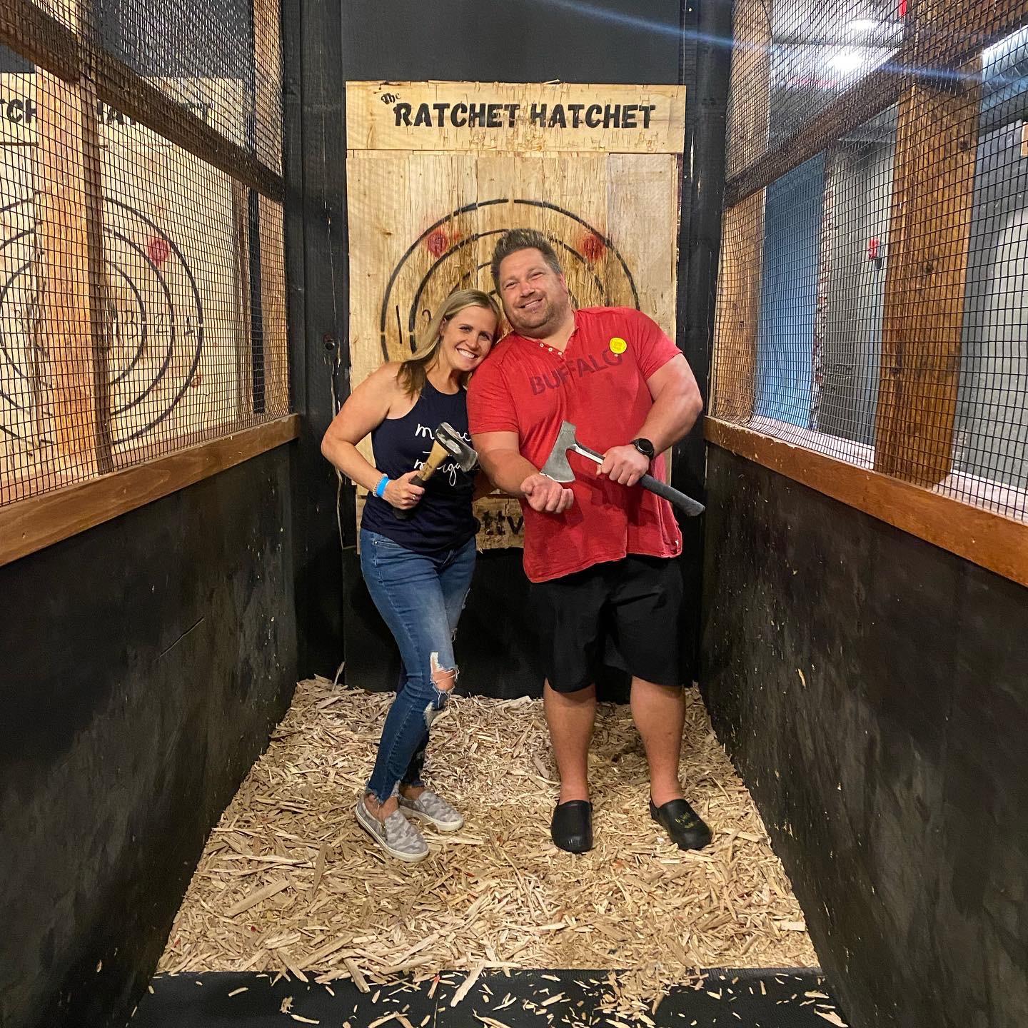 Axe throwing in Ellicottville