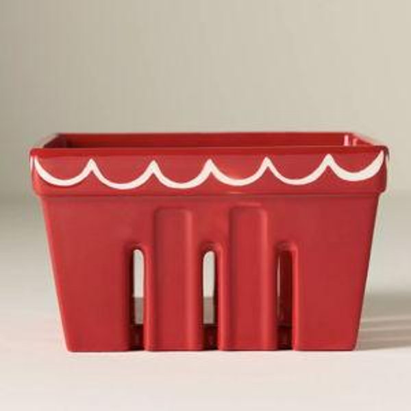 Damson Madder Berry Basket - Red, One Size