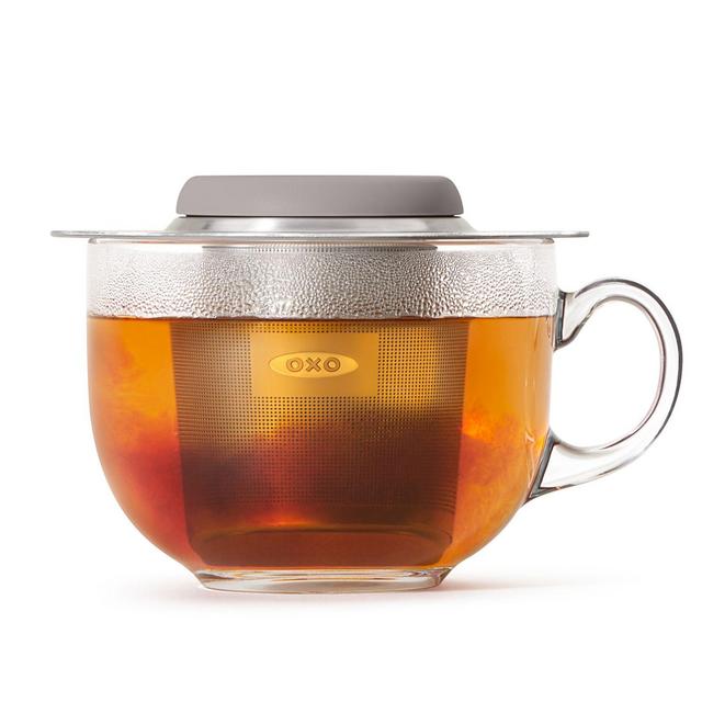 OXO Good Grips® Stainless Steel Tea Infuser Basket in Black