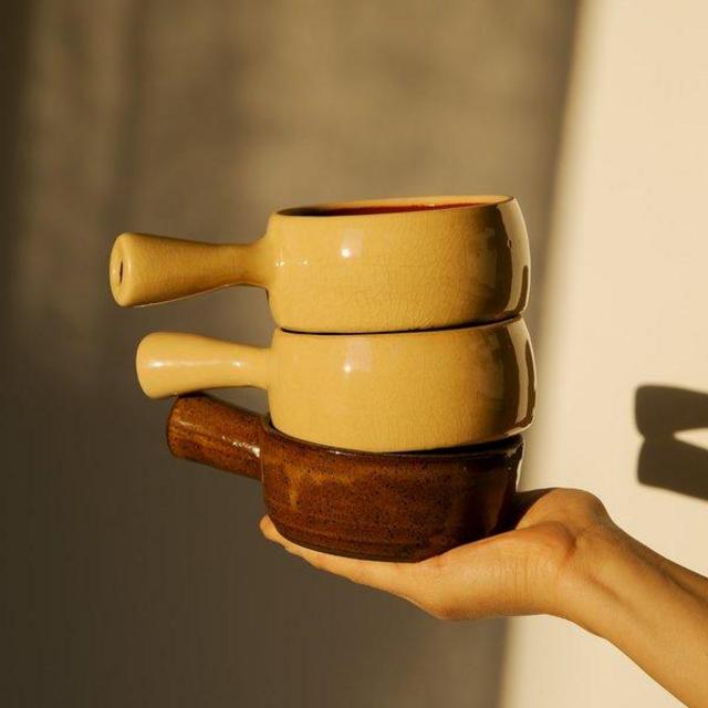 CORMIUM Stoneware Handled Bowl Set